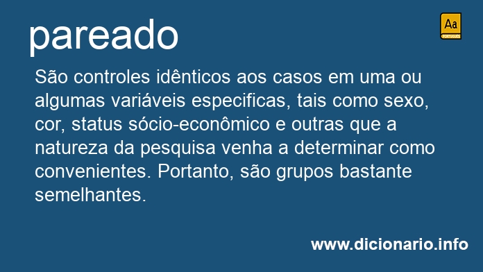 Significado de pareado