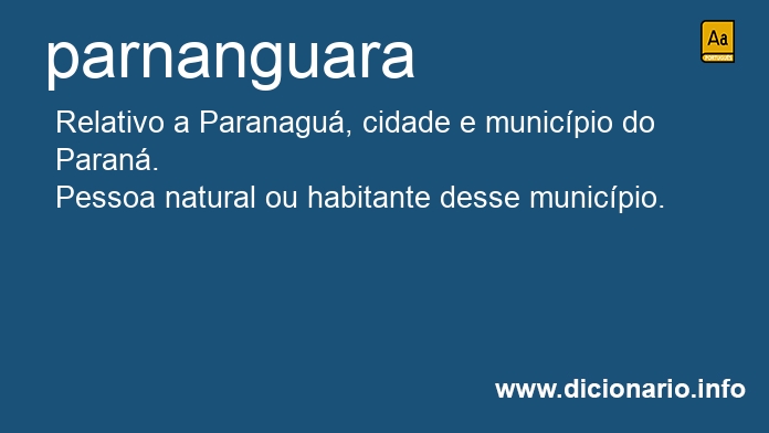 Significado de parnanguara