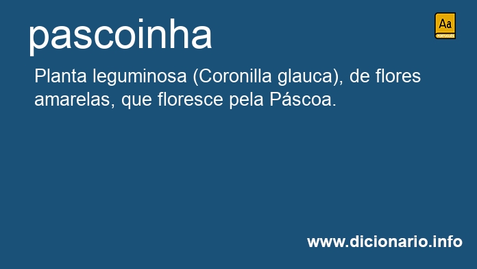 Significado de pascoinha