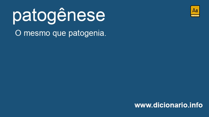 Significado de patognese