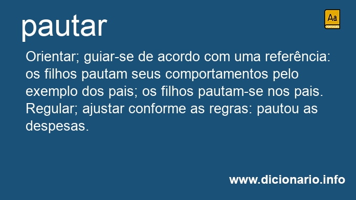 Significado de pautars