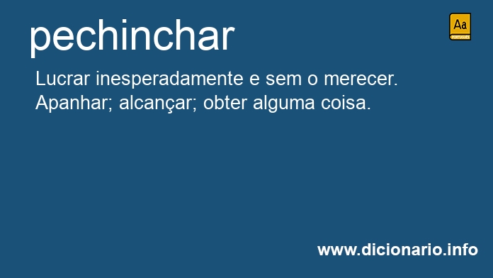 Significado de pechinchastes