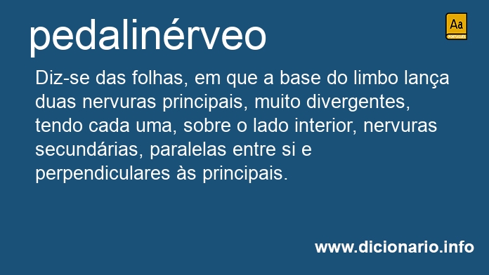 Significado de pedalinrveo