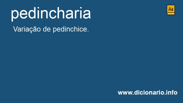 Significado de pedincharia