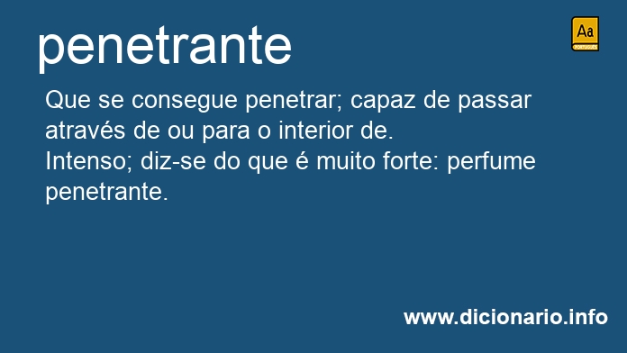 Significado de penetrantes