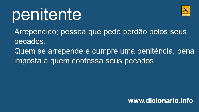 Significado de penitente