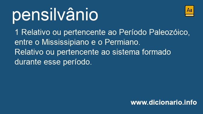 Significado de pensilvnio