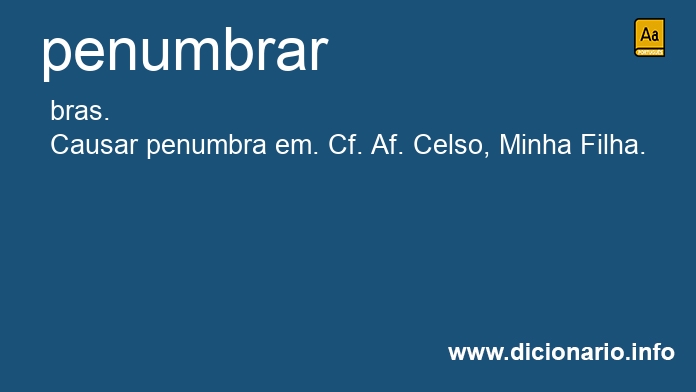 Significado de penumbrara