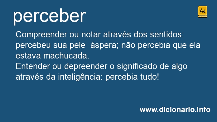 Significado de percebemos