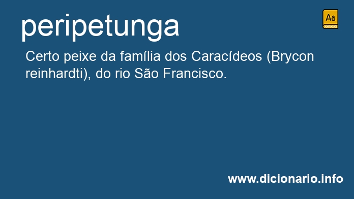 Significado de peripetunga