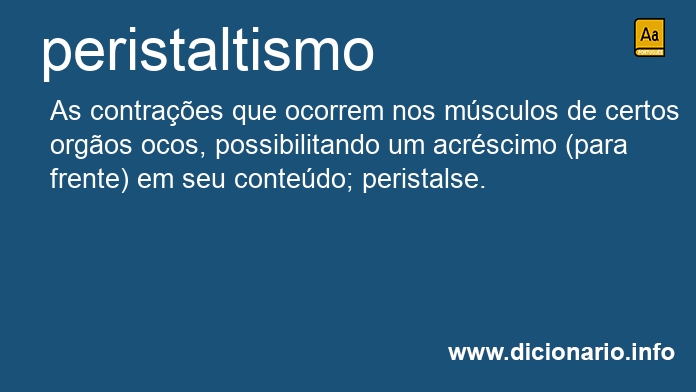 Significado de peristaltismos