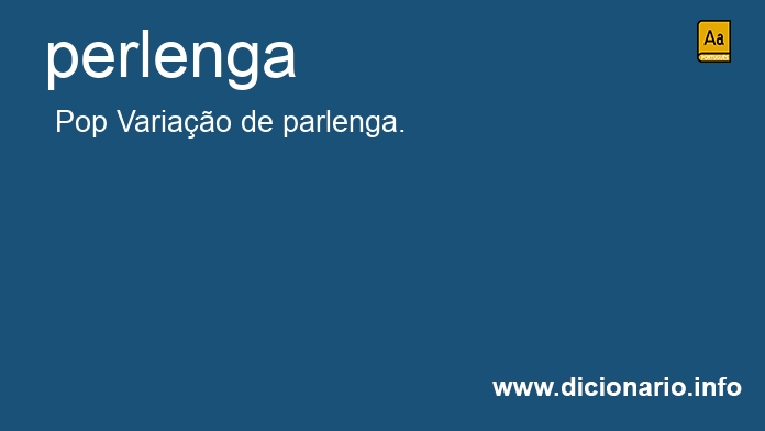 Significado de perlenga