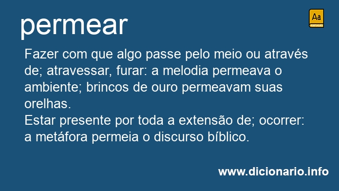 Significado de permears