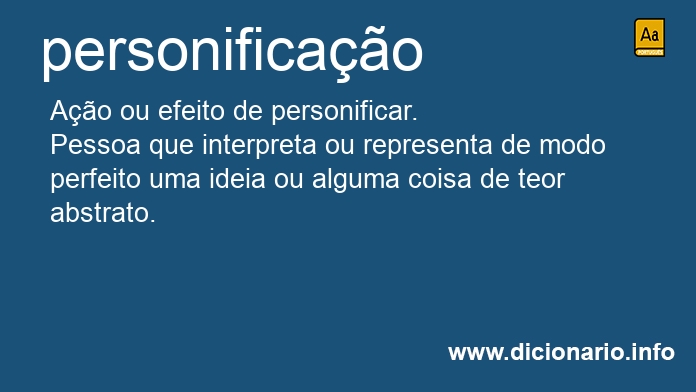 Significado de personificao