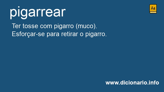 Significado de pigarrear