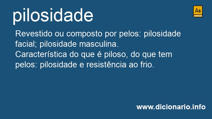 Significado de pilosidades