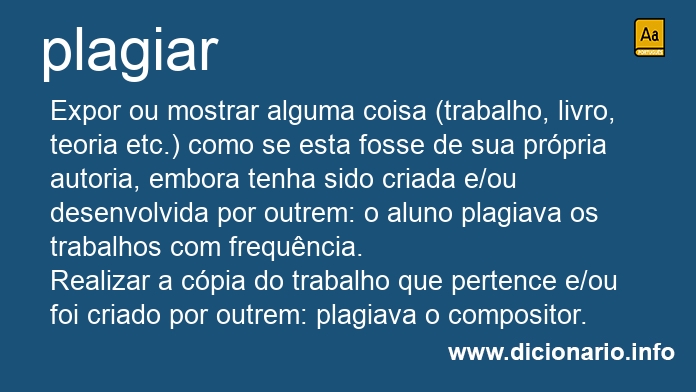 Significado de plagiarei