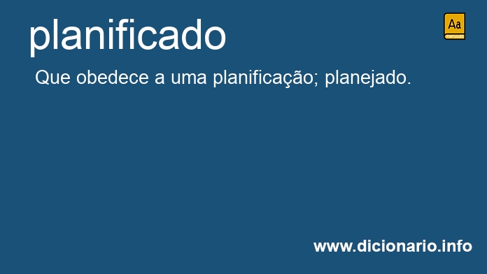 Significado de planificada