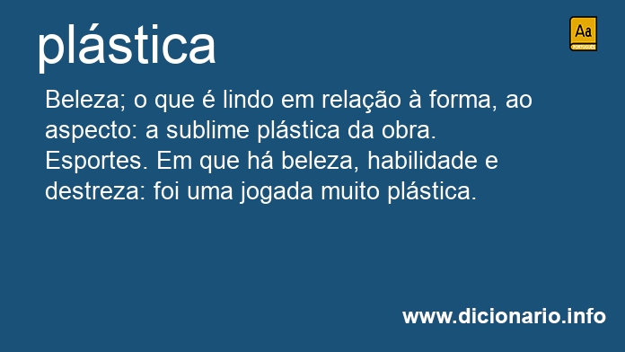 Significado de plsticas