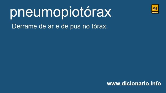 Significado de pneumopiotrax