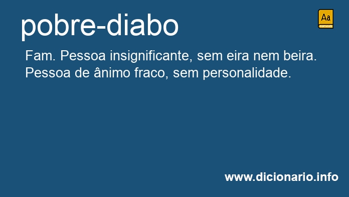 Significado de pobre-diabo