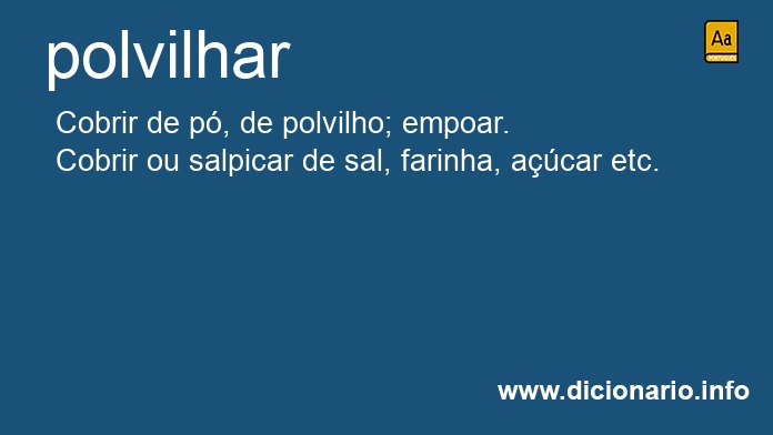 Significado de polvilharei