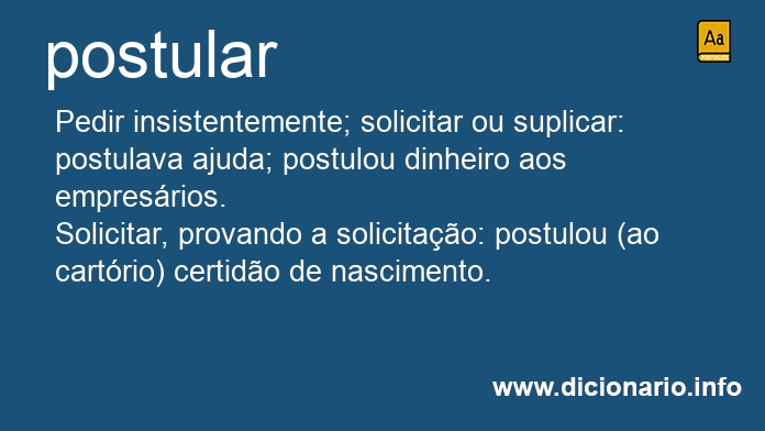 Significado de postulais