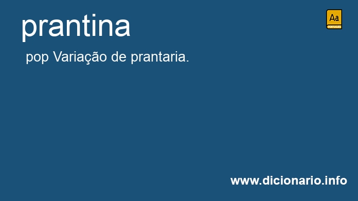 Significado de prantinas