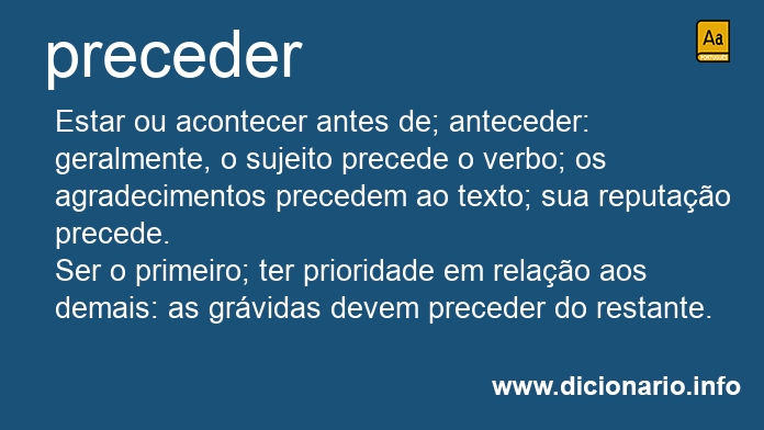 Significado de preceders