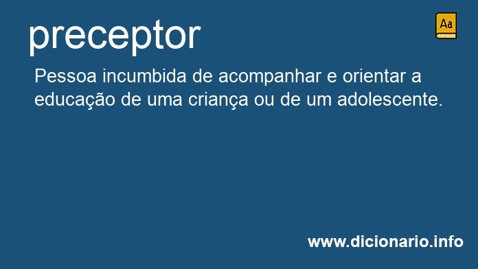 Significado de preceptor