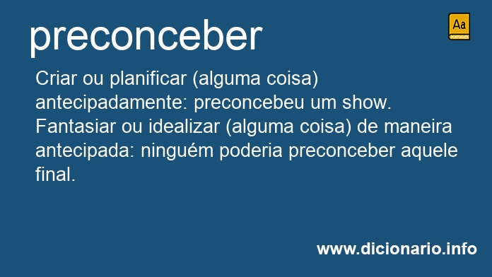 Significado de preconcebestes