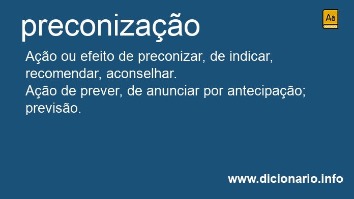 Significado de preconizao