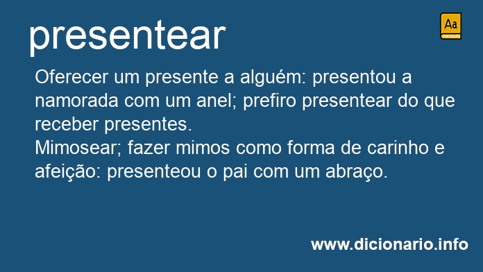 Significado de presenteara