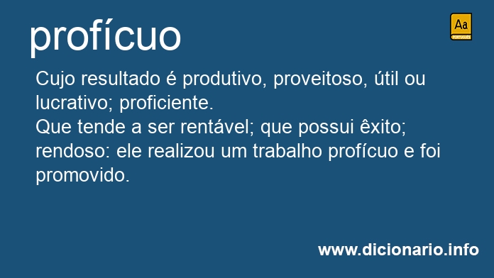 Significado de profcua