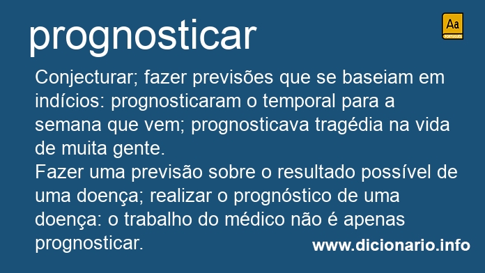 Significado de prognostique