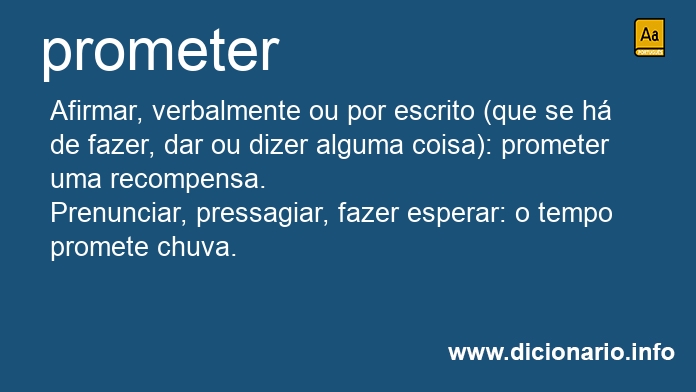 Significado de prometerei