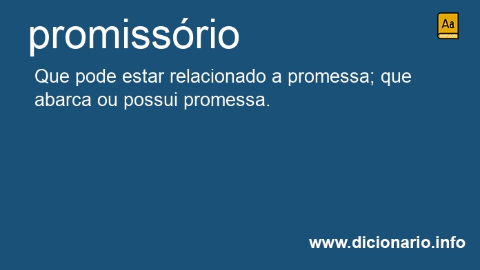 Significado de promissrio