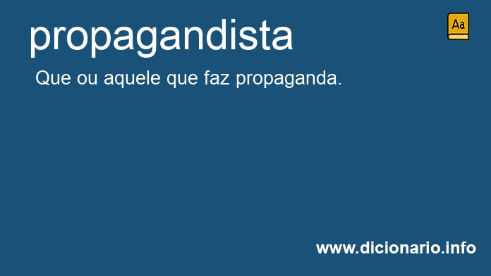 Significado de propagandista