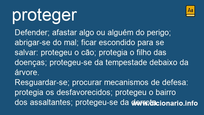 Significado de protegendo