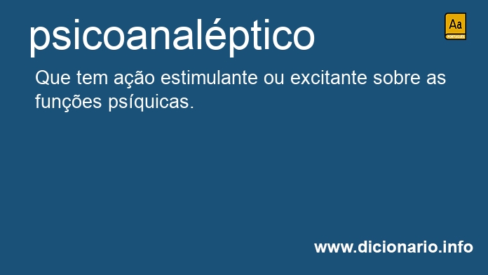 Significado de psicoanalptico