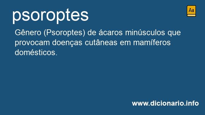 Significado de psoroptes