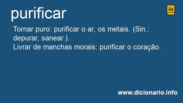 Significado de purificar