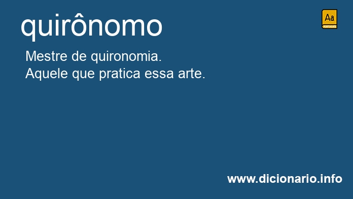 Significado de quirnomo