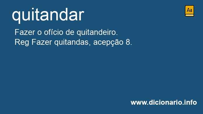 Significado de quitandar