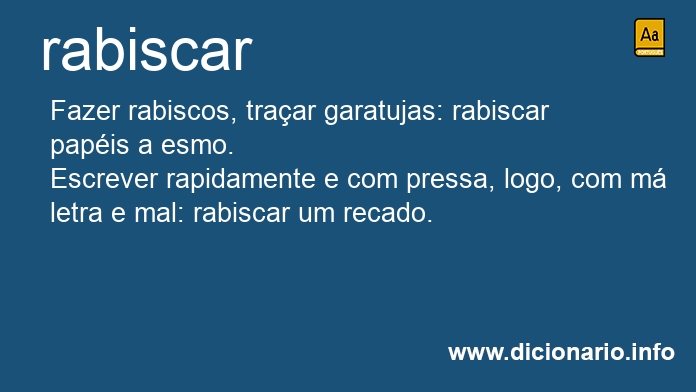 Significado de rabiscars