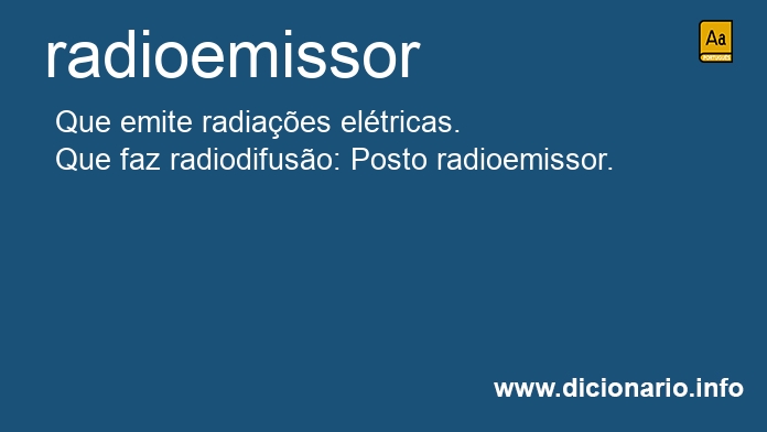 Significado de radioemissor