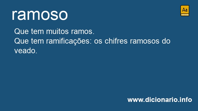 Significado de ramoso