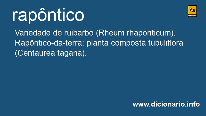 Significado de rapntico