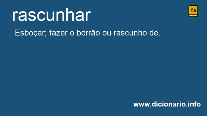 Significado de rascunhariam