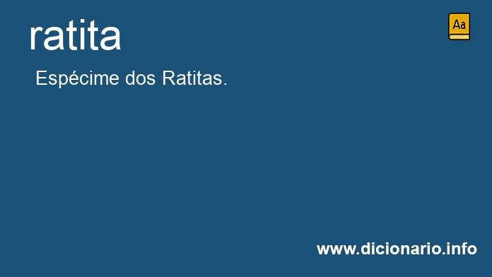 Significado de ratita